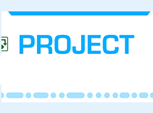 Project mit blauer Linie