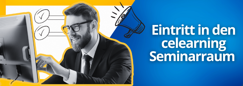 Eintritt in den celearning Seminarraum